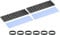 PATIKIL M.2 2280 Nvme SSD Heatsink 70x22x3mm, 2 Set Radiator Cooler Aluminum Heat Sink Cooling Fin with Thermal Pad/Tape/Rubber Ring for Laptop Electronics CPU Led, Black