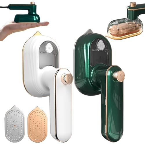 Portable Mini Iron, 2-in-1 Steamer Iron, Steamer for Clothes, About 30 Seconds, 180 Degree Rotation (Mix)