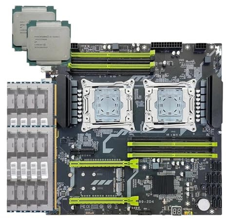 Scheda madre X99 Xeon Kit Dual CPU con E5 2698B V3 256 GB DDR3 Ra/ms Supporto USB3.0 SATA3 M.2 Server Combo