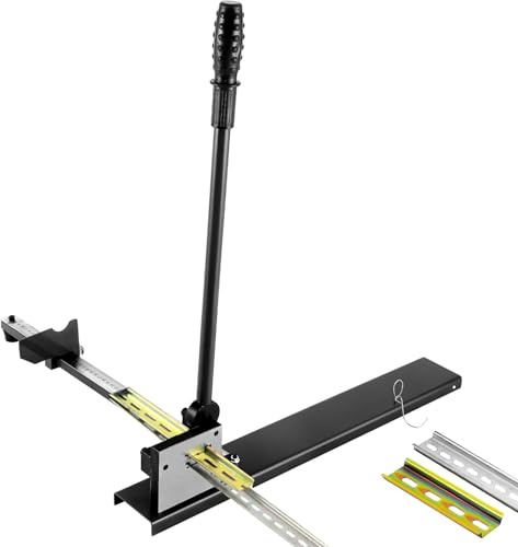 MXBAOHENG Découpe de Rail Din 35 * 7.5 MM Coupe Rail DIN à Double Trou avec Règle pour Couper Les Rails en Acier/Aluminium (noir)