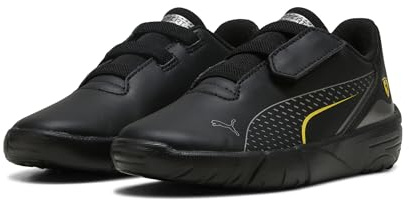 PUMA Kinder Scuderia Ferrari Drift Cat 11 Sneakers 33, Black Speed Yellow