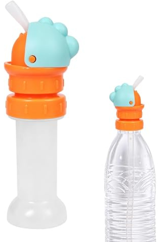 Lanmijia Auslaufsicherer Trinkflasche Aufsatz mit Strohhalm – Universeller Ersatzdeckel für Kinder Flaschen – Spülmaschinenfester Verschlusskappe für Sport, Schule & Unterwegs