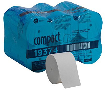 GP Pro 19374 Papier toilette recyclé 1 épaisseur 18 rouleaux par boîte