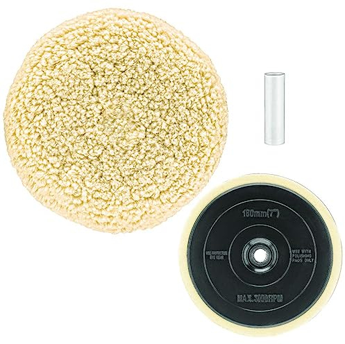 DEWALT Woll-Polierpad und Stützpad, 17,8 cm (DW4985CL)