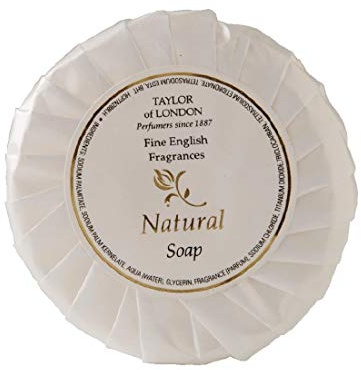 Natural Range Tissue Pleat Soap - Size: 25g. Box quantity: 100. | Individual pleat wrapping maintains high hygiene standards, while the mild formula provides a gentle, refreshing wash.