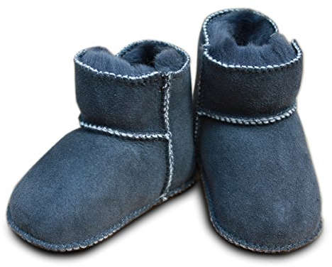 HEITMANN Babyschuhe - Lammfell, Größe:22/23;Farbe:anthrazit