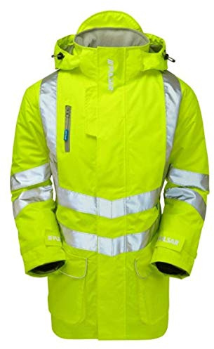 Pulsar Unlined Breathable Storm Coat, Large, Hi-Viz Yellow