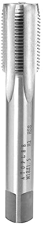 ATOPLEE Métrique HSS Tarauds à fileter M18 droit fil Bits de perceuse à main (M18x1,5)