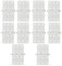 ZIJIA 10pcs 28x16mm Rectangle Beige Foldable and Durable Plastic Pinned Hinges for DIY RC Airplane