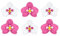 Papier Orchideen 6er Set