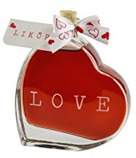 LIKÖR-HERZ - Motiv: LOVE - Likör 16% vol.