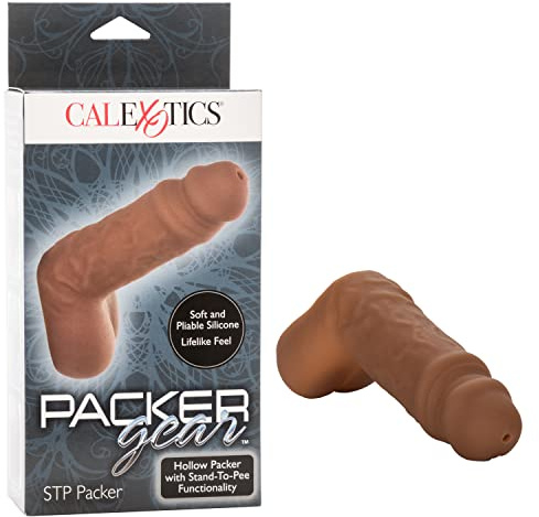 Calexotics Packer Gear Stand to Pee Packer, Brown