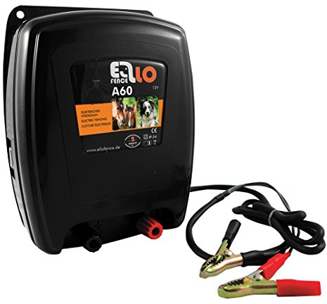 Ellofence Weidezaungerät/Elektrozaungerät A60 - Extrem leise! - Hüten von Pferden und Haustieren, 12V