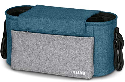 SONARIN wasserdichte Kinderwagen Organizer Tasche Baby Wickeltasche, Umhängetasche,Satchel Tasche, Große Kapazität für iPhone, Windeln, Spielzeug und Zubehör,100% GARANTIE, (Blau)