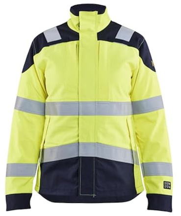 Blaklader 496915123389L Inhärent Damen Multinorm Jacke, High Vis Gelb/Marine