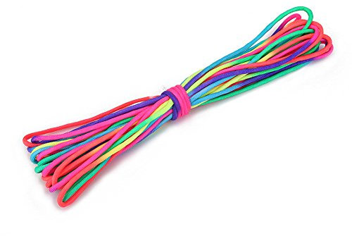 VGEBY Parachute Cord, Bobine Paracorde de 10m Multicolore Equipement de Camping avec Corde de Parachute Parachute