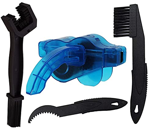 FOXNSK Bike Chain Cleaner Kit, Easy and Quick Clean Chains Scrubber Gear Brush Maintenance Cleaning Tool Set for Road Bicycle Mountain Bikes MTB