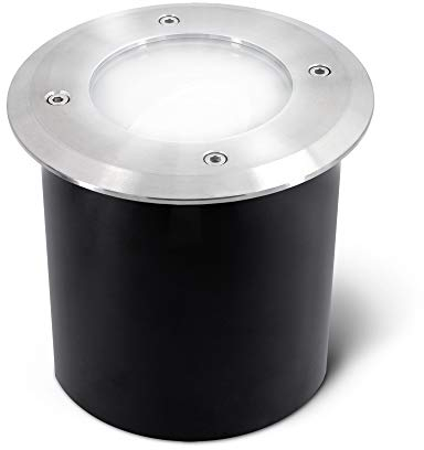 SSC-LUXon JADINA Bodenstrahler für Außen schwenkbar flach mit LED Lampe 4W 230V neutralweiß - IP67 Bodenspot rund befahrbar