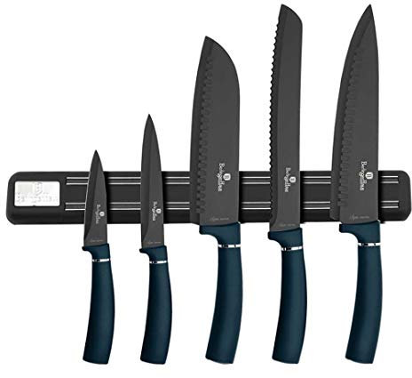 SET MIT 5 KÜCHENMESSERN MIT BERLINGER HAUS BH-2537 AQUAMARINE