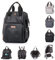 Chipolino Kinderwagentasche, Rucksack, Kunstleder Wickelunterlage, Henkel Träger, Farben:black