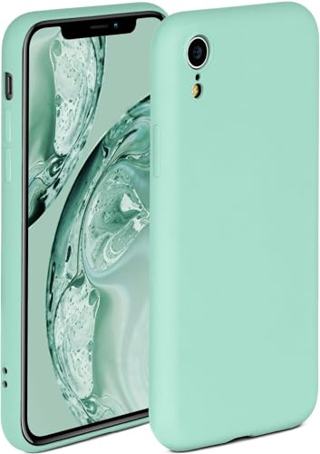 ONEFLOW Soft Case für iPhone XR Hülle aus Silikon mit Kameraschutz, Silikonhülle mit erhöhtem Schutz fürs Display, Backcover Schutzhülle, weiche Handyhülle, Mint
