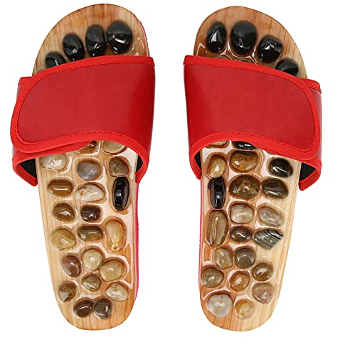 01 02 015 Akupressur-Schuhe, Akupressur-Massage-Werkzeug, verstellbar, für Badezimmer, Reisen, Hotel, zu Hause (35-36)