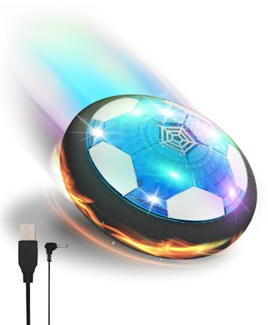 KALAHOL LED Hover Football, Boys Toys Rechargeable Hover Soccer Ball, Air Power Soccer Ball with Foam Bumper, Kids Toys for Indoor and Outdoor Activity, for Christmas, Birthday, Halloween