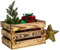 Kistenkolli Altes Land geflammte Adventskiste Weihnachtskiste mit Aufschrift Obstkiste Weinkiste Weihnachtsdeko Adventskalender (geflammt mit schwarzer Aufschrift, M 40 x 30 x 25cm)