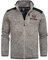 Geographical Norway Tavid Men - Pile caldo con zip da uomo - Giacca di felpa invernale morbida e calda da uomo - Morbida fodera a maniche lunghe per il sudore (Grigio_chiaro XL)