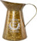 Divas World Tin Pitcher Antique Brass Planter Pot Garden Flower Decoration Outdoor Indoor Ornaments Plants Herb Lightweight Freestanding Unique Jug Gift