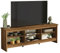 Madesa Media Console TV Stand Entertainment Center with 6 Shelves and Cable Management for 65, 75 Inch Television Living Room and Bedroom Wooden - Rustic