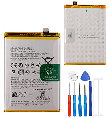 E-yiiviil Batterie de rechange BLP805 compatible avec Oppo A53 A32 A54 4G A74 5G A53S A16 A54S avec kit d'outils de réparation