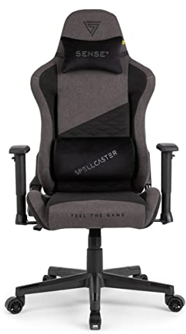 SENSE7 Spellcaster Senshi Edition XL Silla de Juego, Tablero HDF, Gray/Black