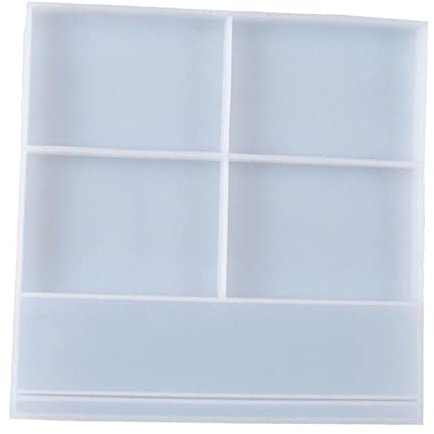 misppro Moules en résine époxy pour cadre photo, sous-verre et plateau à bijoux (grand carré)