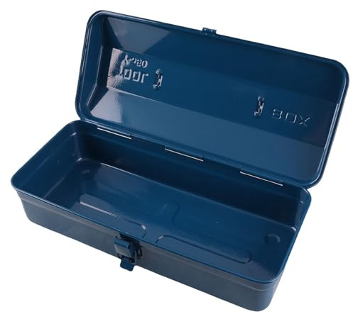 Portable Iron Toolbox for Maintenance - Thickened Multifunction Storage Box with Self-Locking Buckle