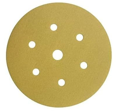 Starcke Sanding Discs - 150mm Hook & Loop, 7 Holes for Precision Sanding Pack of 5 Discs (800 Grit)
