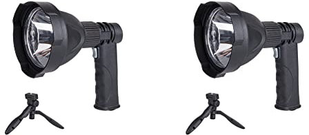 MADOC 2pcs 300M High Power Rechargeable LED Flashlight Outdoor Camping Hunting Hand Lamp Projector