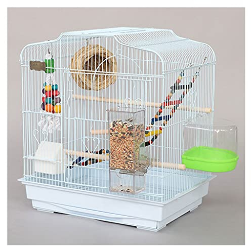 UCCE Vogelkäfig, Papageienkäfig, Papageienkäfig, Luxus-Villa, Zuchtvogelkäfig, groß, aus Metall, mit Schubladen, geeignet für Vögel, kleine Papageien und Tauben, Vogelhäuschen