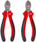Draper Redline 67988 160 mm Diagonal Side Cutter with Soft Grip Handles, Blue (Pack of 2)