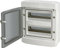 Sicherungskasten Aufputz IP65 - Wasserdicht und staubdicht - Unterverteilung - Inklusive Zubehör - Robuster Verteilerkasten (2-reihig 24 Module)
