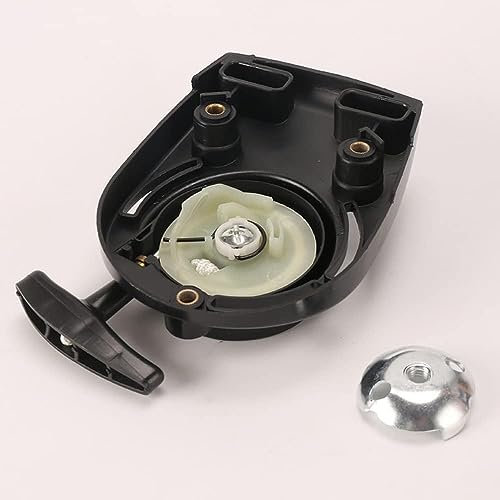 Luxuypon Lanceur de démarrage à rebobinage compatible avec tondeuse à gazon Hon-da GX35 CQ435 chinoise 140FA 4 temps 28400-Z0Z-014
