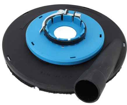 Angle Grinder Dust Shroud, 9 Inch Surface Grinding Dust Shroud Easy to Use Angle Grinder Dust Cover Efficient Filtration for 230mm 9 Inch Angle Grinder Blue Black B 230L