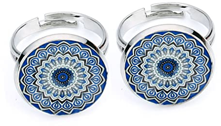 NUOBESTY 20St kreativität kreativekraft Glassteine dekoration Glaskuppelmosaik stellt Mosaikfliesen her aufkleber runde Schmuckteile eben Glasbaustein Kühlschrankmagnet Keramikfliesen Foto