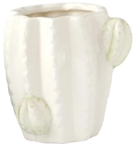 Cabilock Pot de Cactus Pot de Fleurs Tasses à café Blanches rosiers Vase en céramique décor Usine Vase Court vases à Fleurs Tomber par Terre Tasse à café Porte-Plume Accessoires Positionner
