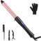 Curling Wand, 25mm Ceramic Hair Curler Wand with Adjustable Temperature for Long & Medium Hair, Professional Hair Curler with Glove, Dual Voltage (25mm)