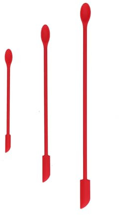3 Piece Silicone Spatula, Mini Kitchen Spatula, Double Head Jam Spatula for Butter, Ketchup, Peanut Butter