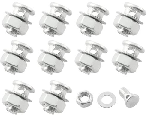 VYIBPDY Cavo Freno Filo Freno Bicicletta Bici bulloni,10 bulloni di bloccaggio per Cavo del Freno, per Bicicletta, ciclomotore, MTB, Mountain Bike Argento