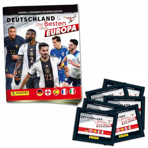 Panini Deutschland 2024 & die Besten aus Europa Stickerkollektion (Schnupper-Bundle)