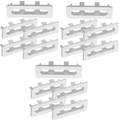 ORFOFE Juego De 3 Tapas De Desbordamiento De Fregadero De Repuesto Cubierta De Drenaje De Plástico Para Lavabo De Cocina/baño 5 Piezas X 3