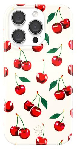 VELVET CAVIAR for iPhone 16 Pro Case Cherry - Compatible with MagSafe [10ft Drop Tested] - Red Cherries